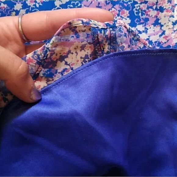 Miss Me Couture Silk Floral Ruffled Dress - Picture 6 of 7